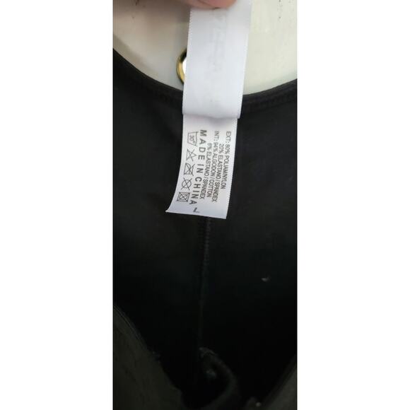 Women's Black ShaperX Bodysuit With Tummy Control And Lace Size Large - Picture 9 of 9